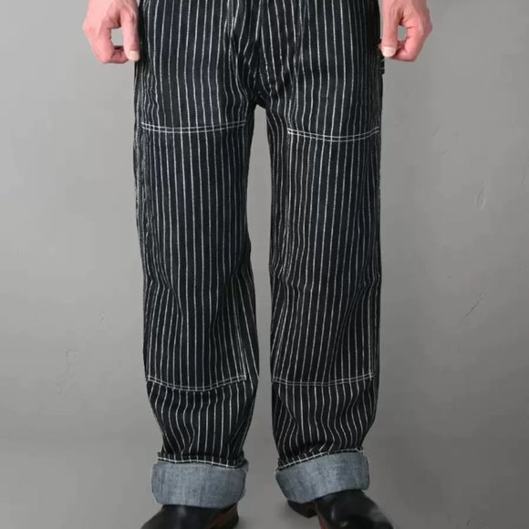 The Flat Head Wabash Double Knee Painter Jeans - Picture 3 of 3